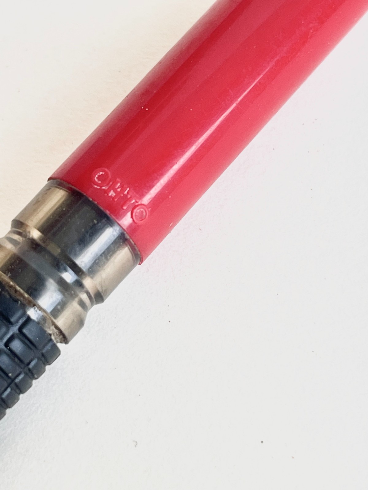 Niji Grip 500 Double Knock Mechanical Pencil Vintage Red Japan – 0.5mm Lead