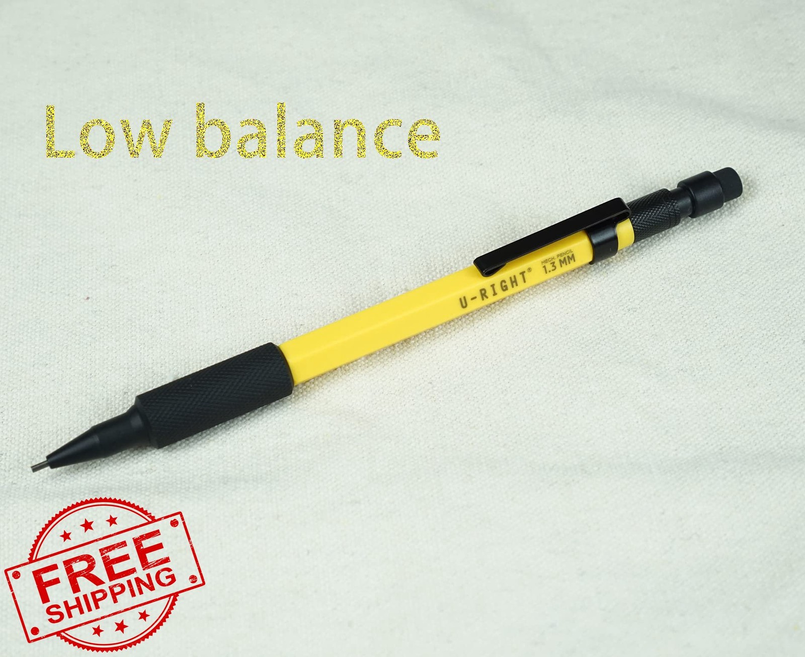 U-RIGHT Mechanical Pencil Yellow 1.3mm