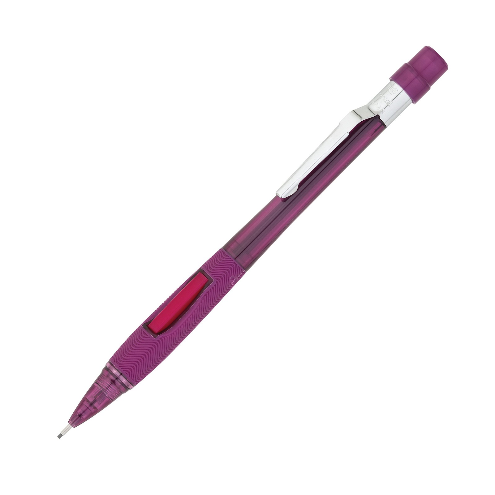 Pentel Quicker Clicker Automatic Pencil, 0.9mm, 2 Count (Pack of 1), Red