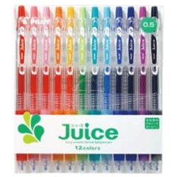 Pilot Juice 0.5mm Extra-Fine Gel Pens, 12-Color Set