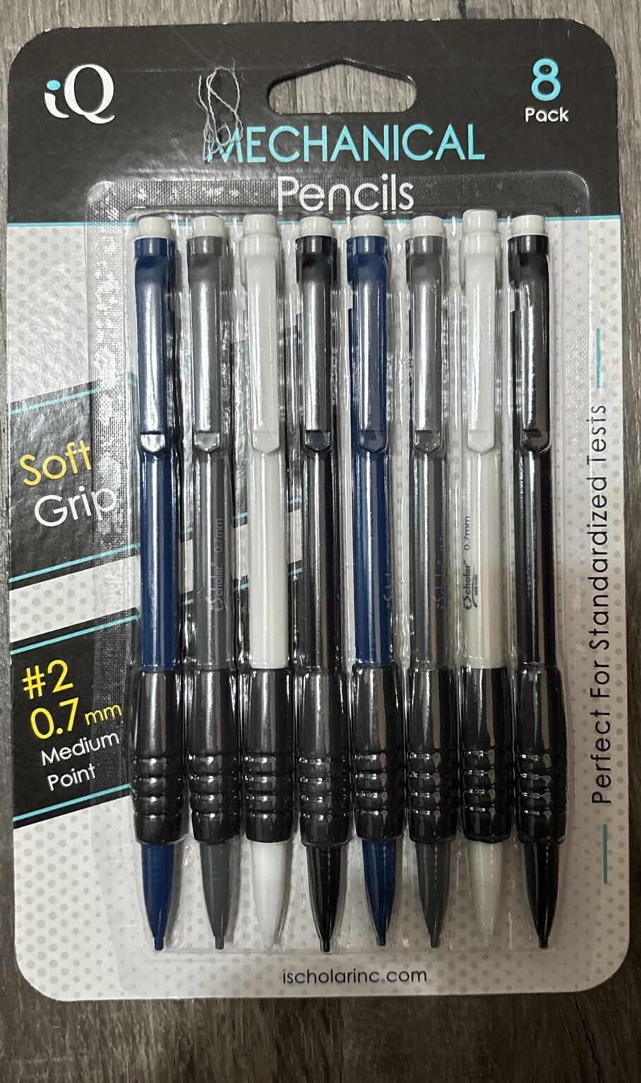 iQ Mechanical Pencils 8 Pack #2 0.7mm Medium Point