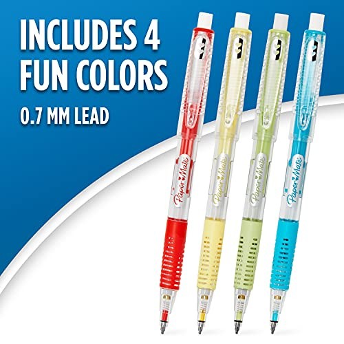 Paper Mate Clearpoint Mechanical Pencils, 0.7mm Break 4 Count Assorted