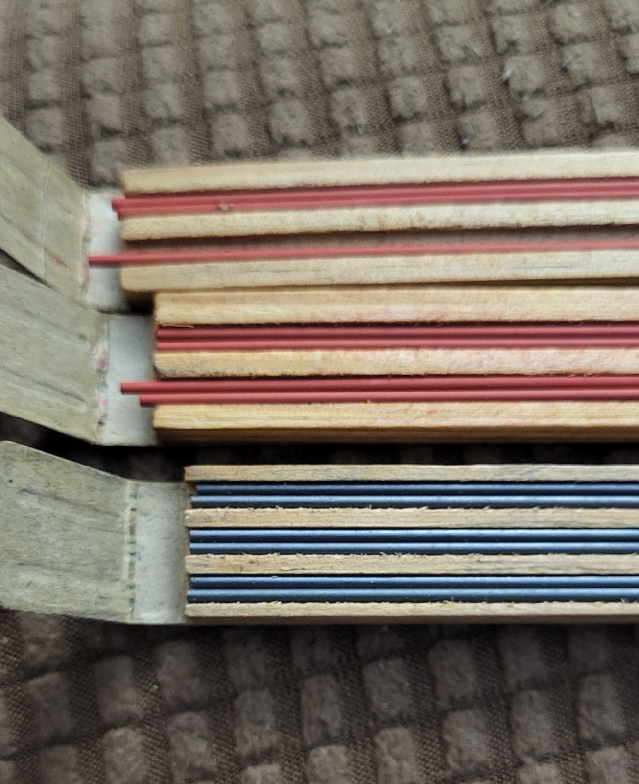 VINTAGE SCRIPTO Extra Strong Drawing Writing Long Lead Black no.130, 133 Red