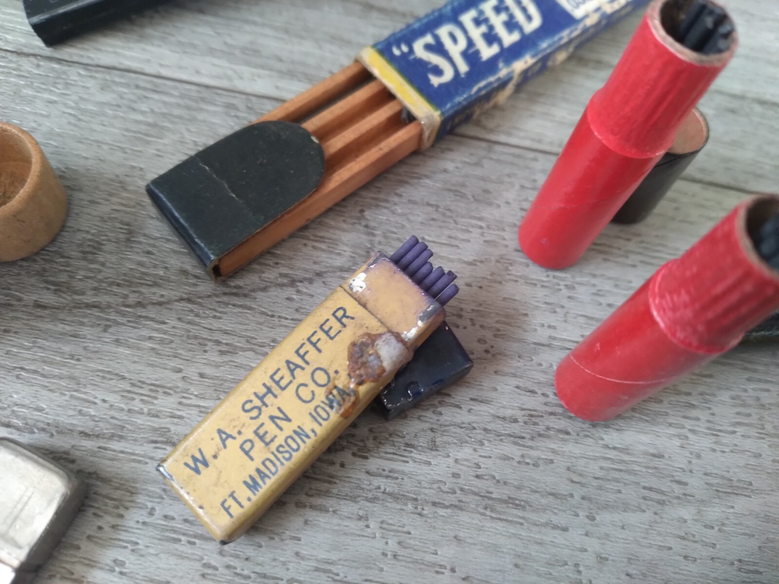 Vintage Mechanical Pencil Leads Sheaffer Scripto Pentel Blue Lead Lot