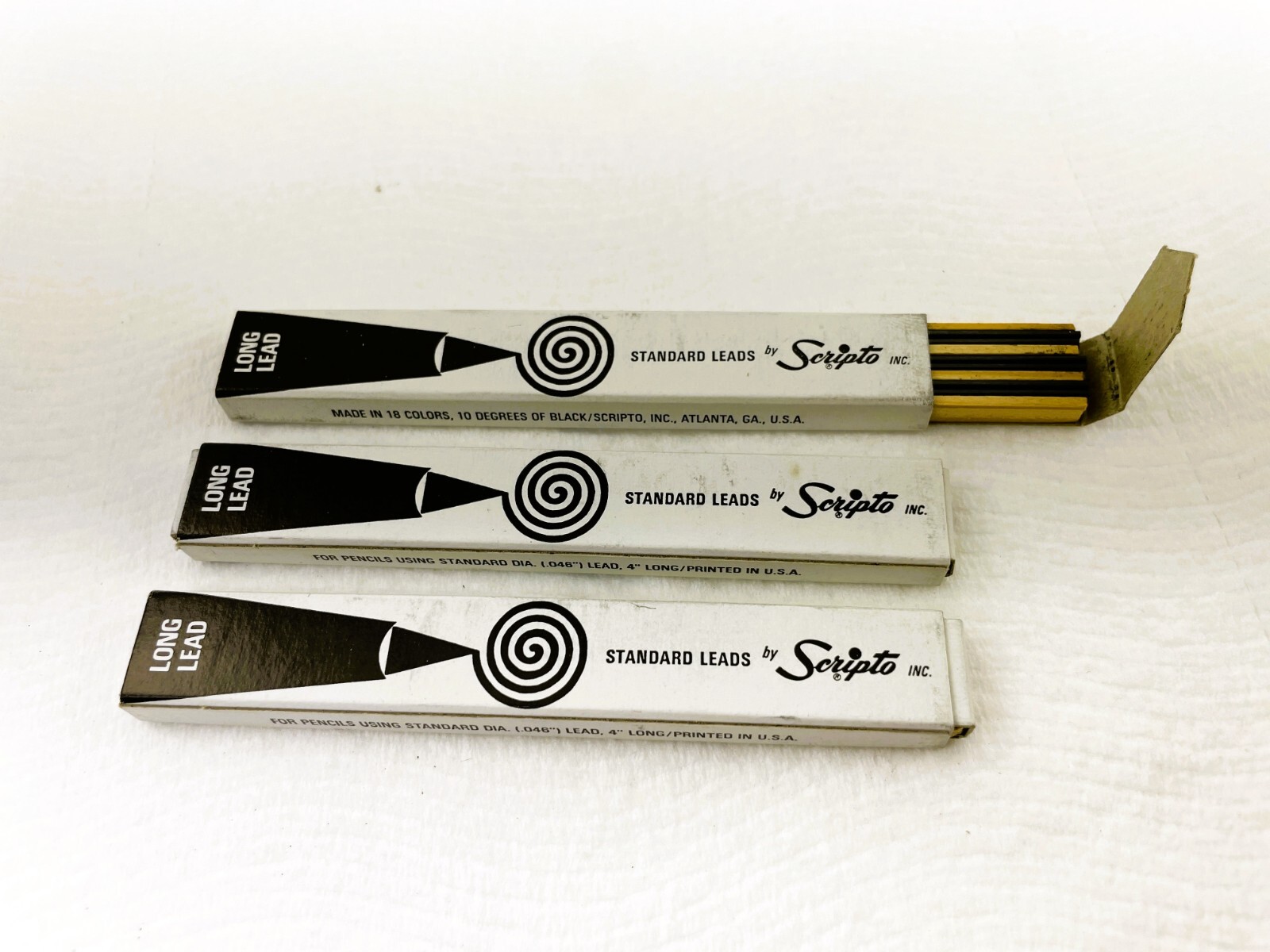 Vintage SCRIPTO Mechanical Pencil Leads ~ BLACK – 0.046 / 1.18mm ~ $5 ship/+Free