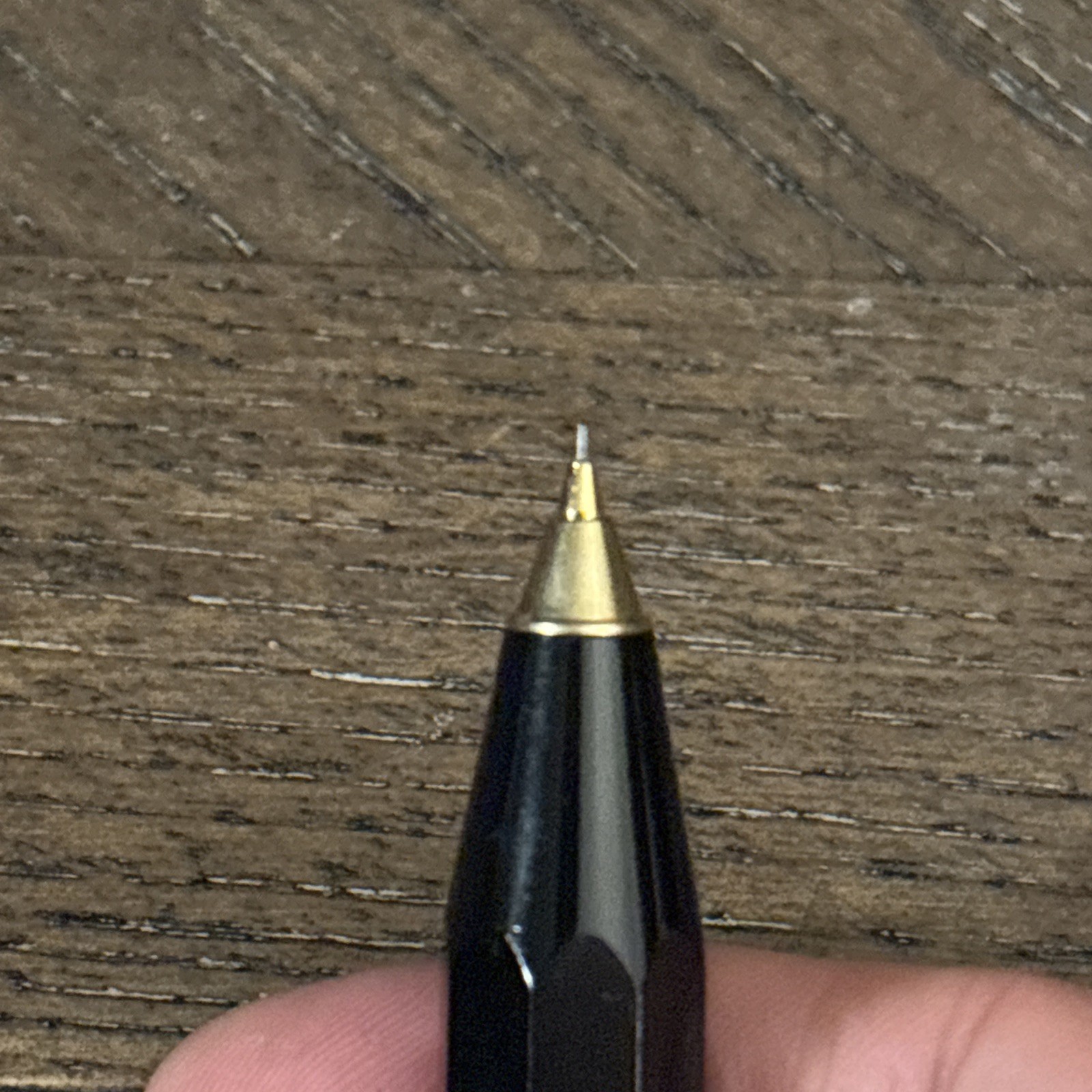 Kaweco Mechanical Pencil Skyline Plastic Barrel, Sport Black With Gold Trim