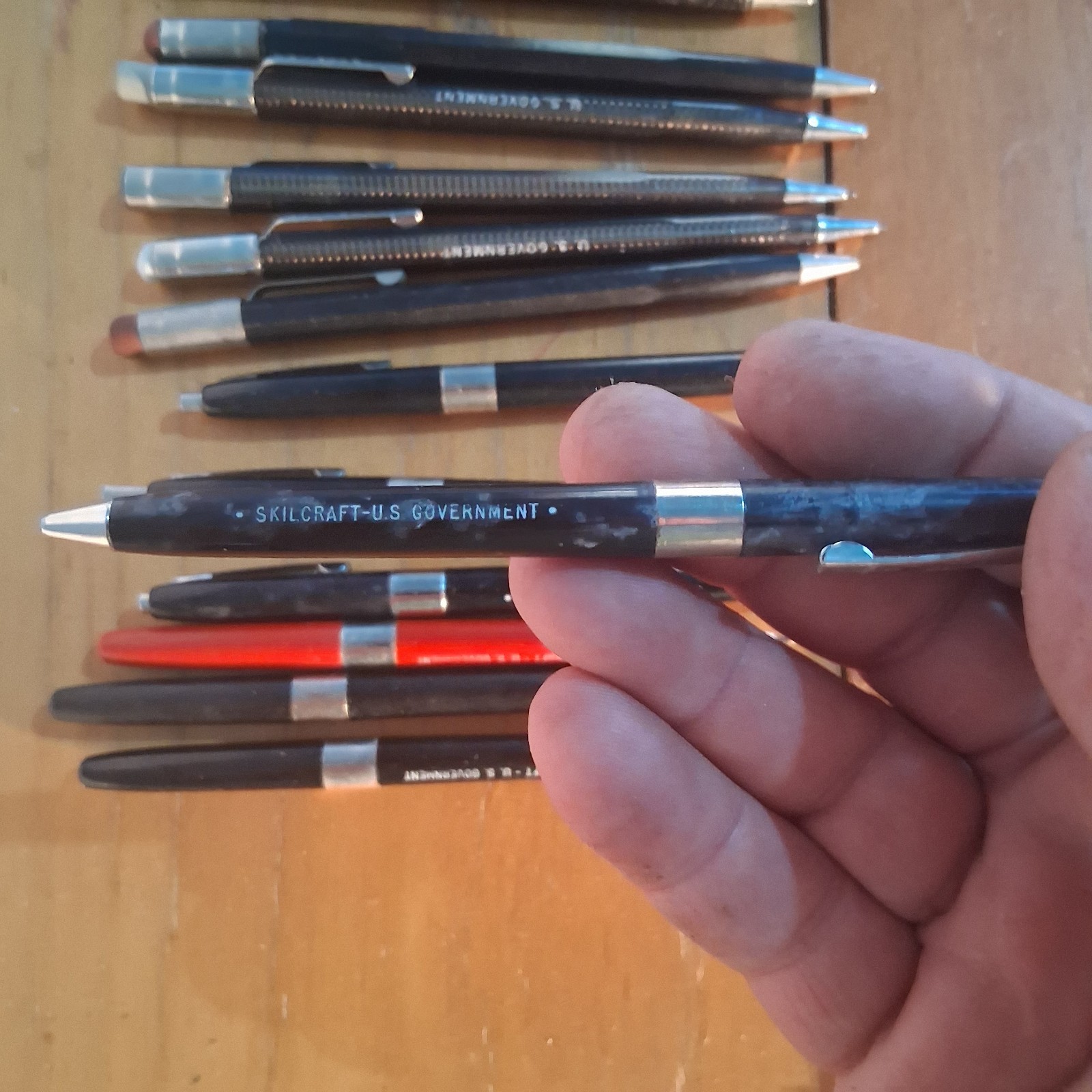 Vtg Lot Of 14 US Government Mechanical Pencils and Pens *Used*