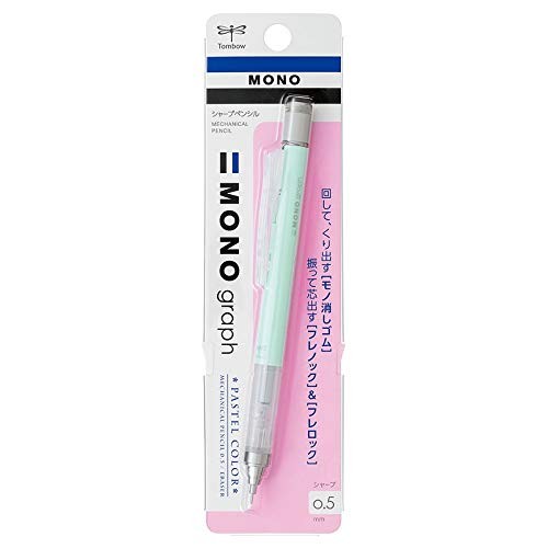Tombow Pencil Monograph 0.5mm Mechanical Pencil, Mint Green, DPA-136C