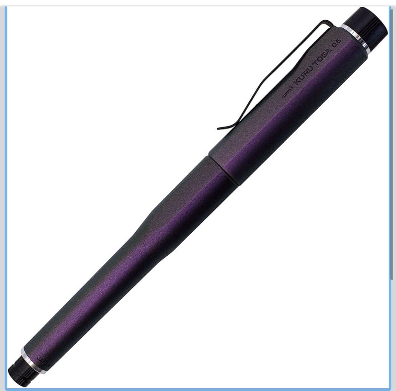 Uni Kuru Toga Dive 0.5mm Mechanical Pencil Abyss Blue New Japan Aurora Purple
