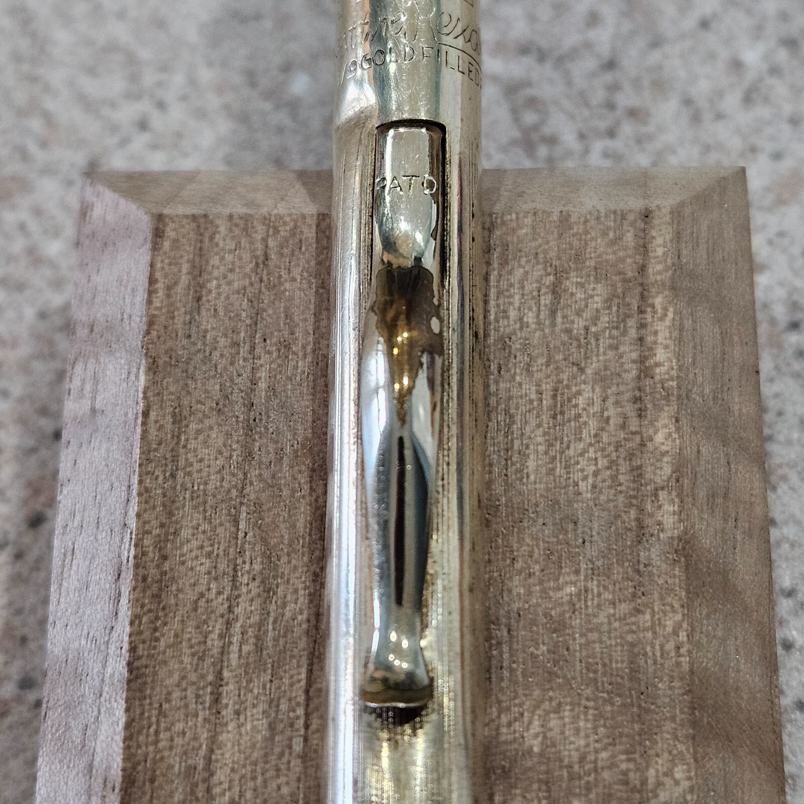 Signet Gold Filled Etched 5.25″ Mechanical Pencil “Sold Only At Rexall Stores”
