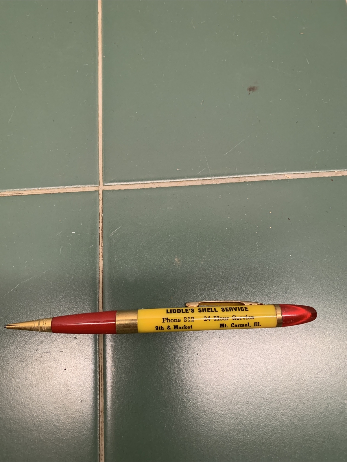 Vintage Liddle’s Shell service advertising mechanical pencil