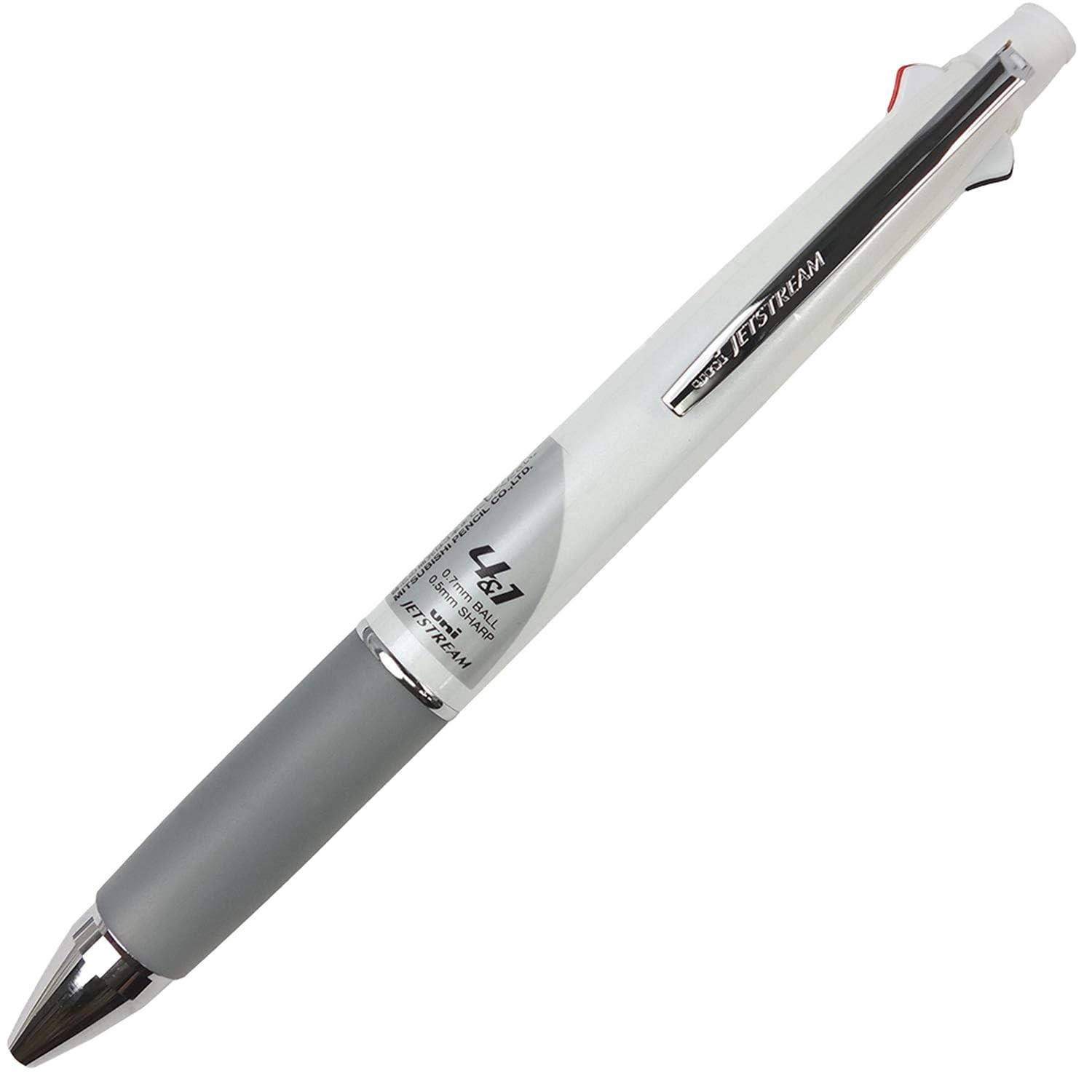 Uni Jetstream 0.7 mm Ballpoint Multi Pen and 0.5 1 Count (Pack of 1), White