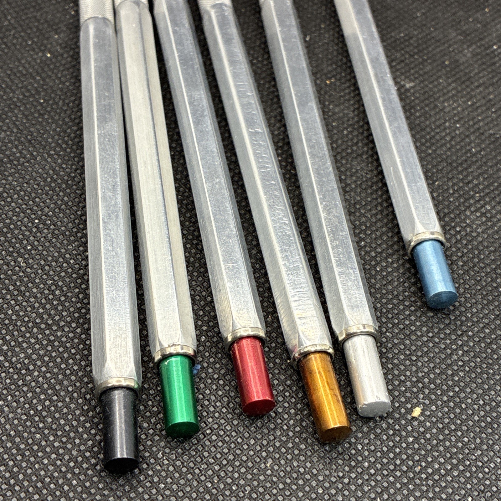 Vintage Metal 2mm Lead Holder Mechanical Pencil Lot Of 6 #2 Loc C