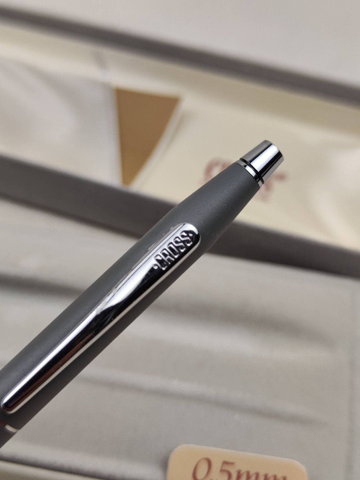 NOS Vintage Cross Classic Century Satin Matte Gray 0.5mm Mechanical Pencil