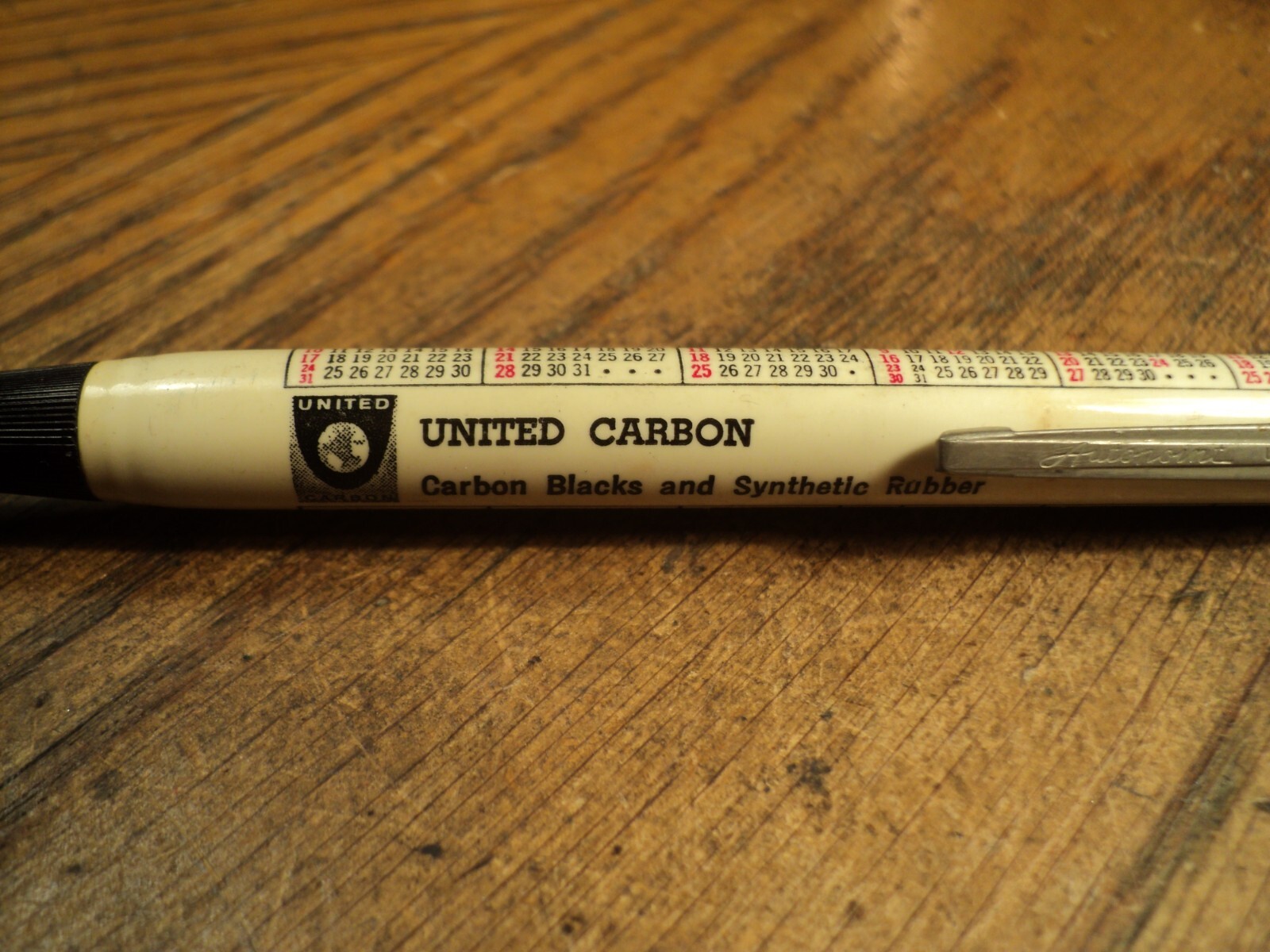 Vintage Autopoint Mechanical Pencil United Carbon 5-9/16″ Long 1966 Calendar
