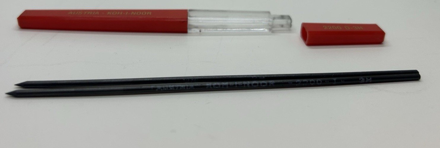 Koh-I-noor 5611 Apato Italy Mechanical Pencils W/ Lead 200 2B 2H 2200 6H & more