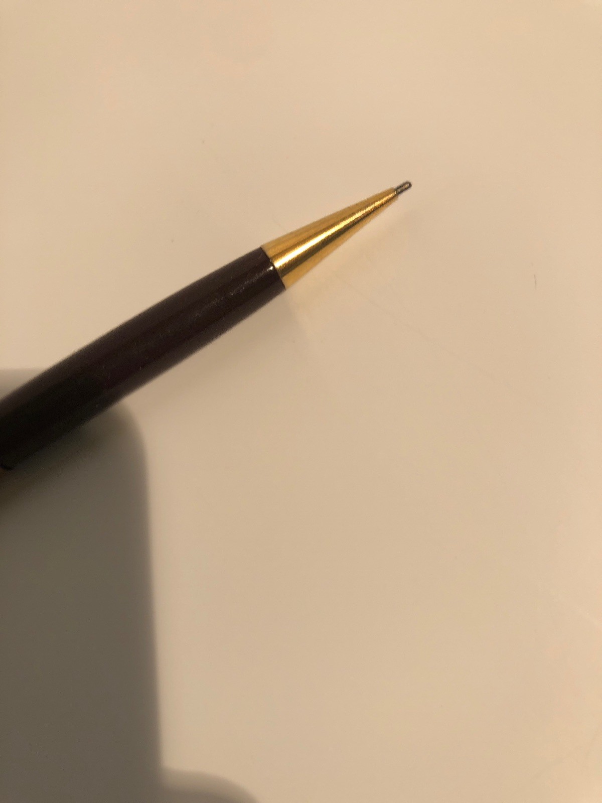 VINTAGE ARNOLD MECHANIAL PENCIL ( Deep Maroon & Gold )