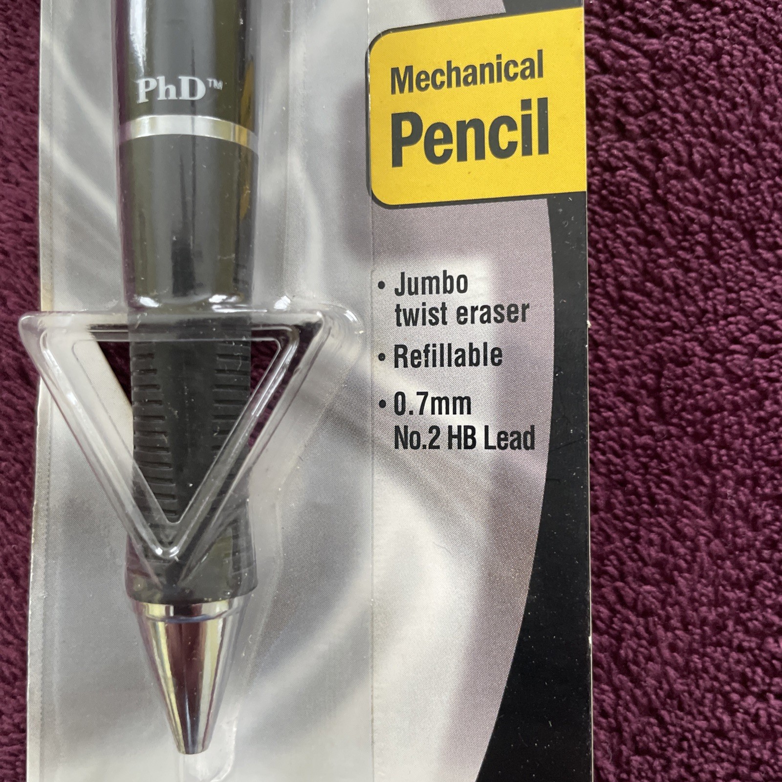 Set Of 2 Vintage Sanford PhD Black & Silver Mechanical Pencils Barrel 0.7 NOS