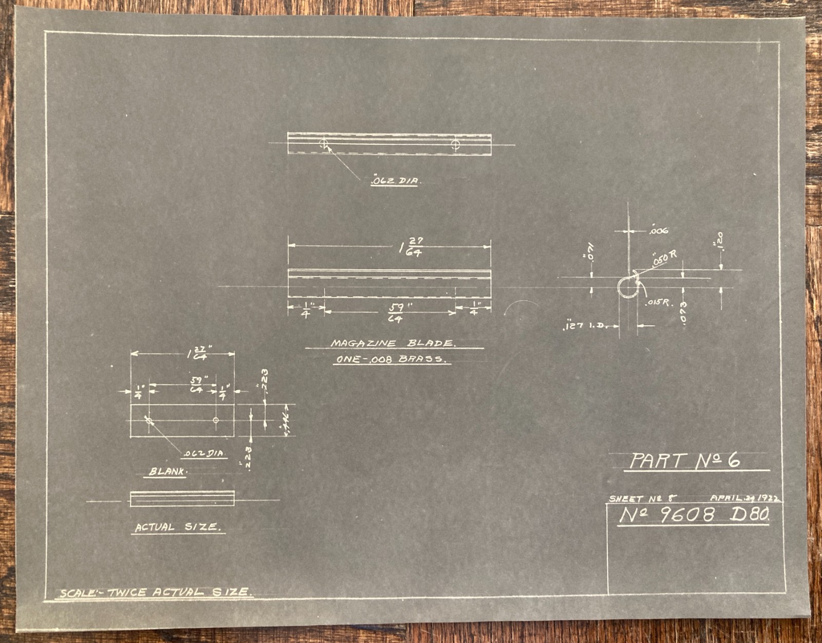 Lot of Original Antique 1922 Mechanical Pencil Pen Blueprints Industrial Archive