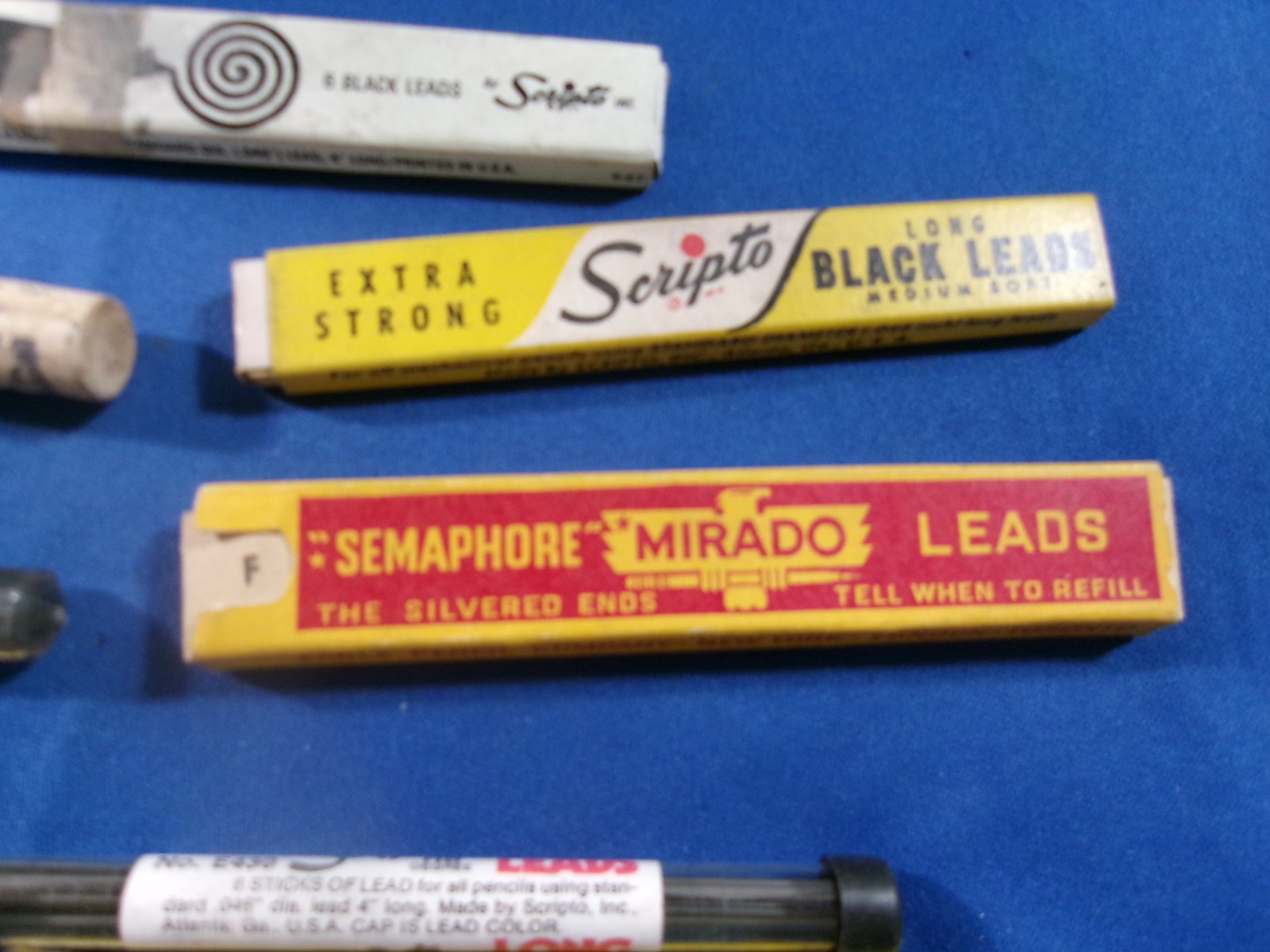 Various Lot of 20 Vintage Mechanical Pencil Lead In Original Containers