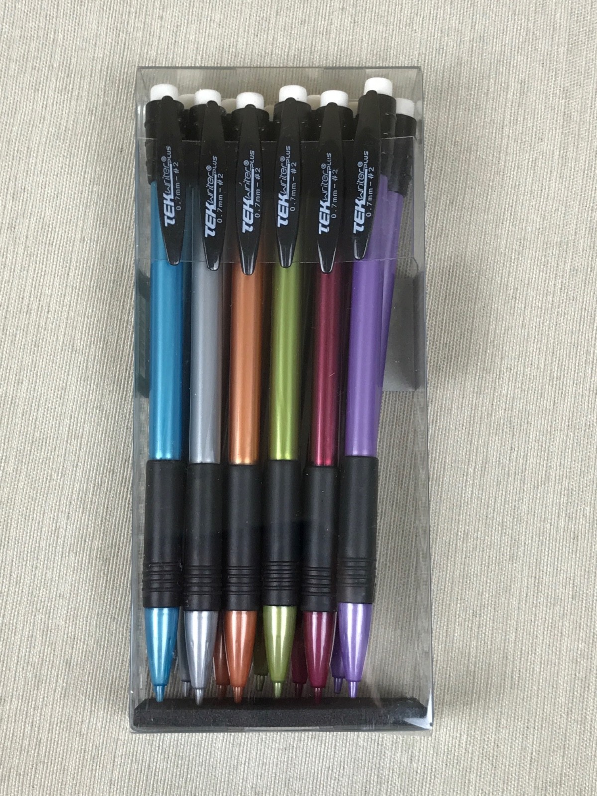 NEW 12-Pack of Tek Writer Plus Mechanical Pencils 0.7mm #2 w/Erasers
