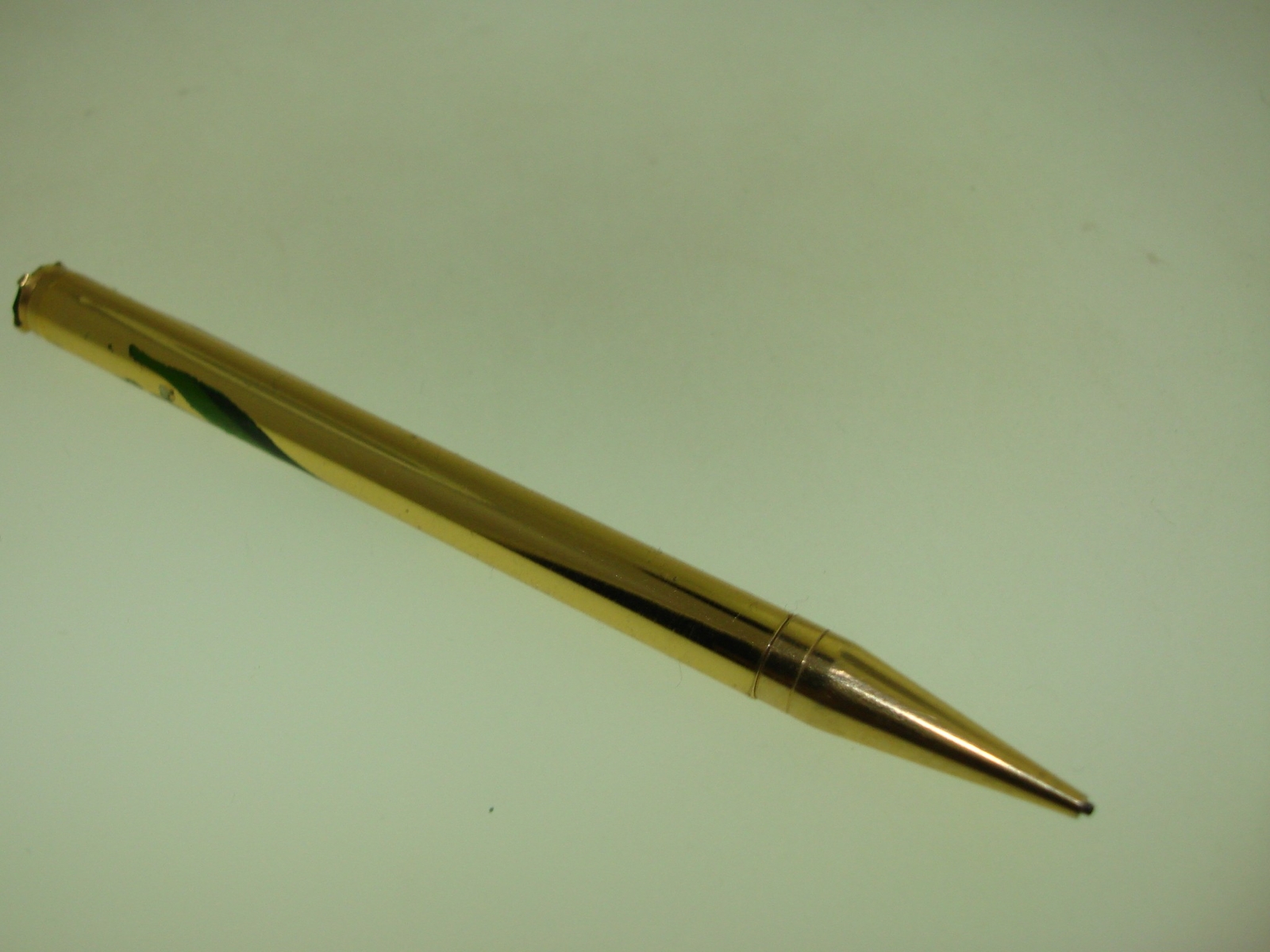 LOVELY VINTAGE “MASCOT, U.S.A.” MECHANICAL PENCIL W/PAINTED LILY OF THE VALLEY!