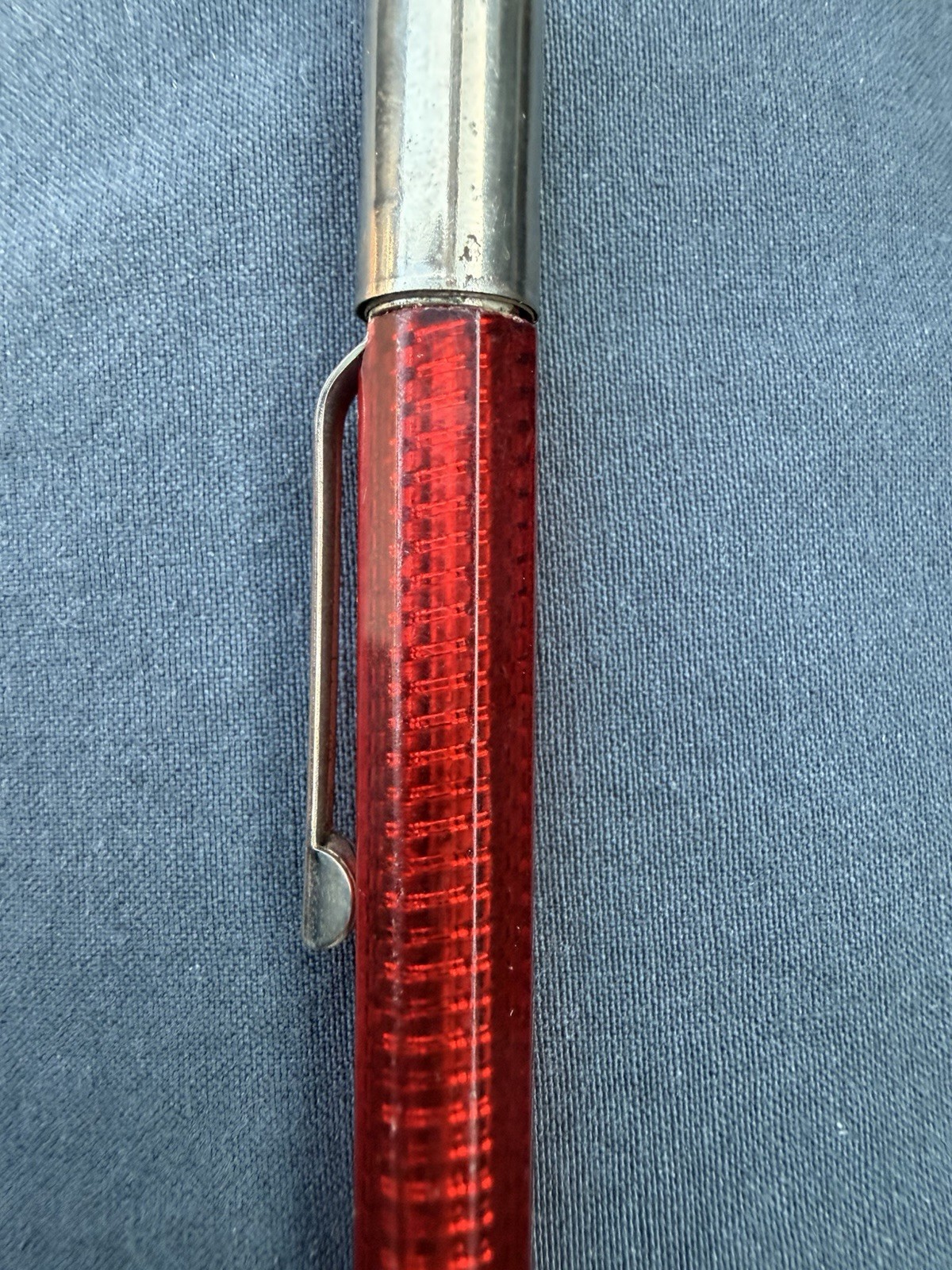 Vintage Scripto Classic Mechanical Pencil Translucent Red 1.1mm Twist Working