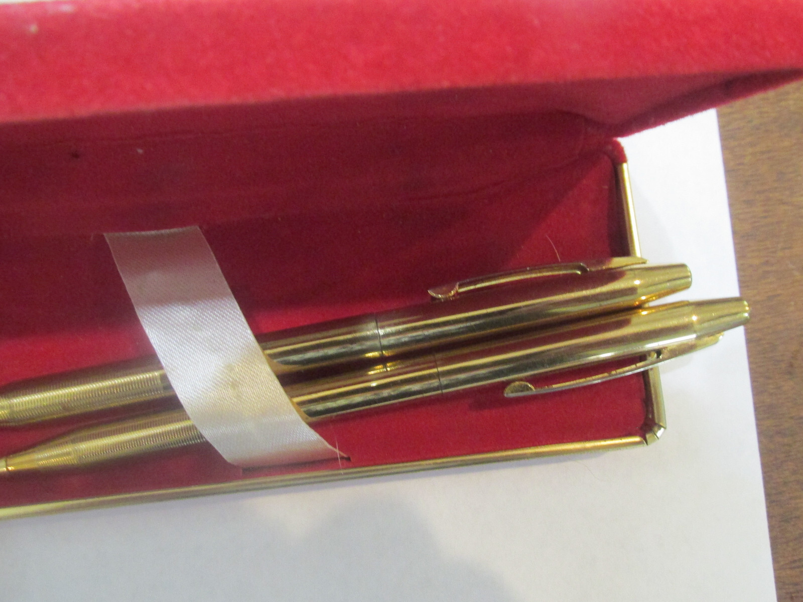 CENTENNIAL MECHANICAL PENCIL & PEN SET + RED VELVET PRESENTATION BOX