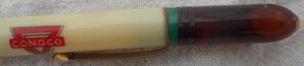 AUTOPOINT DISPLAY TOP WITH OIL RED AND WHITE CONOCO #3948