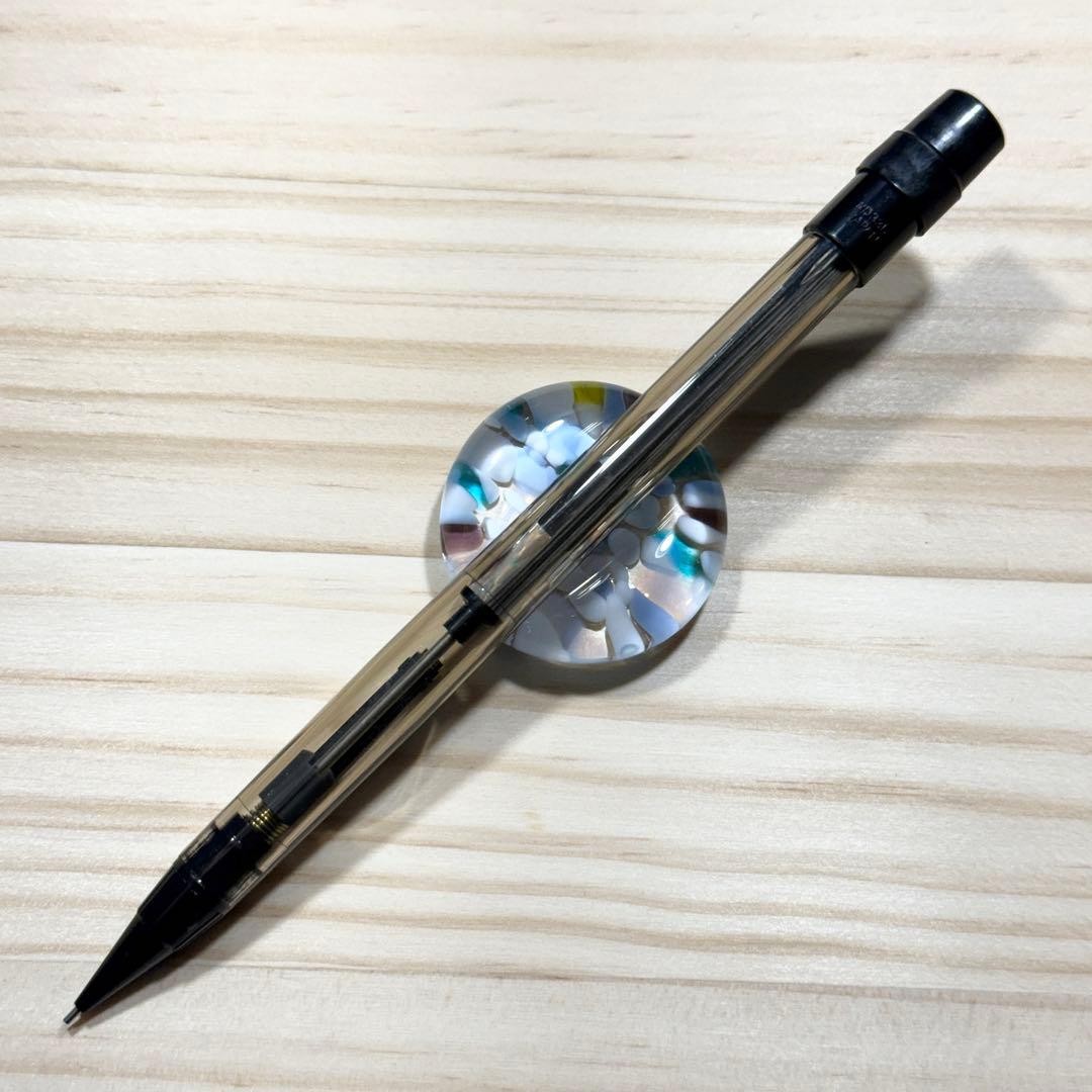 Pentel PD335 Side Knock Mechanical Pencil Transparent Black Discontinued
