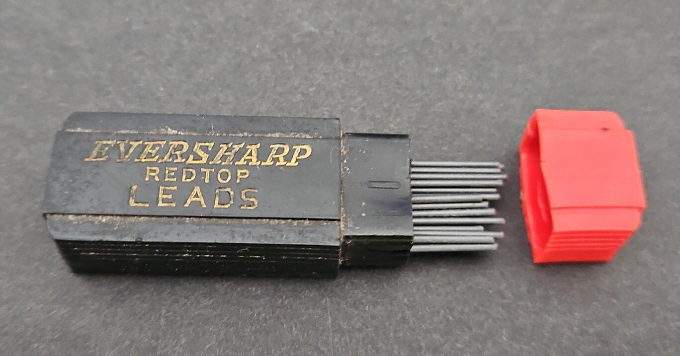 1920,S EVERSHARP RED TOP TUBE OF MECHANICAL PENCIL MEDIUM THIN