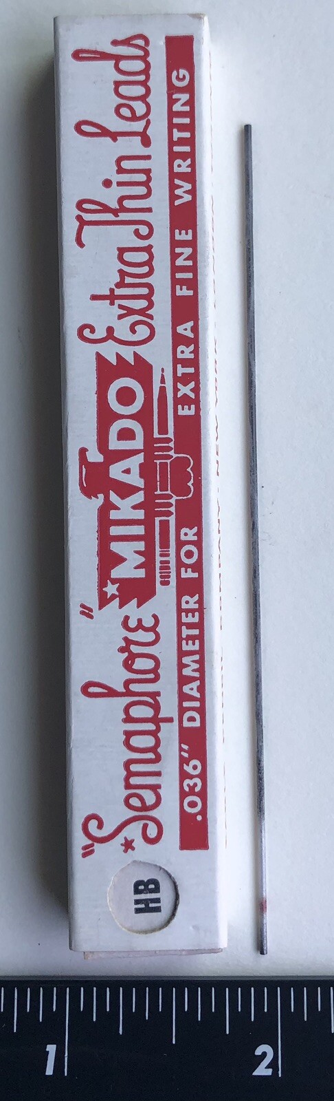 Vintage EAGLE MIKADO Mechanical Pencil Lead .9mm HB Black 4″ NOS 12pk USA