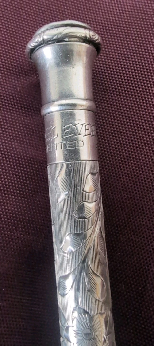 Vintage Wahl Eversharp Sterling Silver Mechanical Pencil, Art Deco Design, 1920s