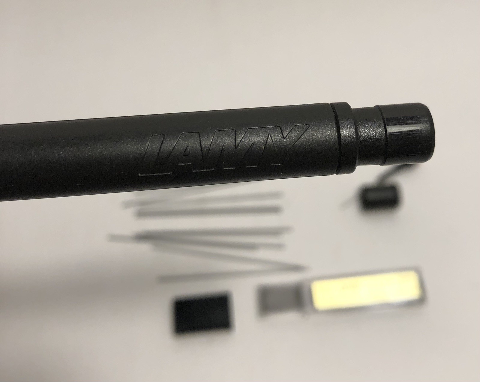 Vintage Lamy Safari Push Mechanism Pencil (0.5 mm) Gray Black clip W Germany