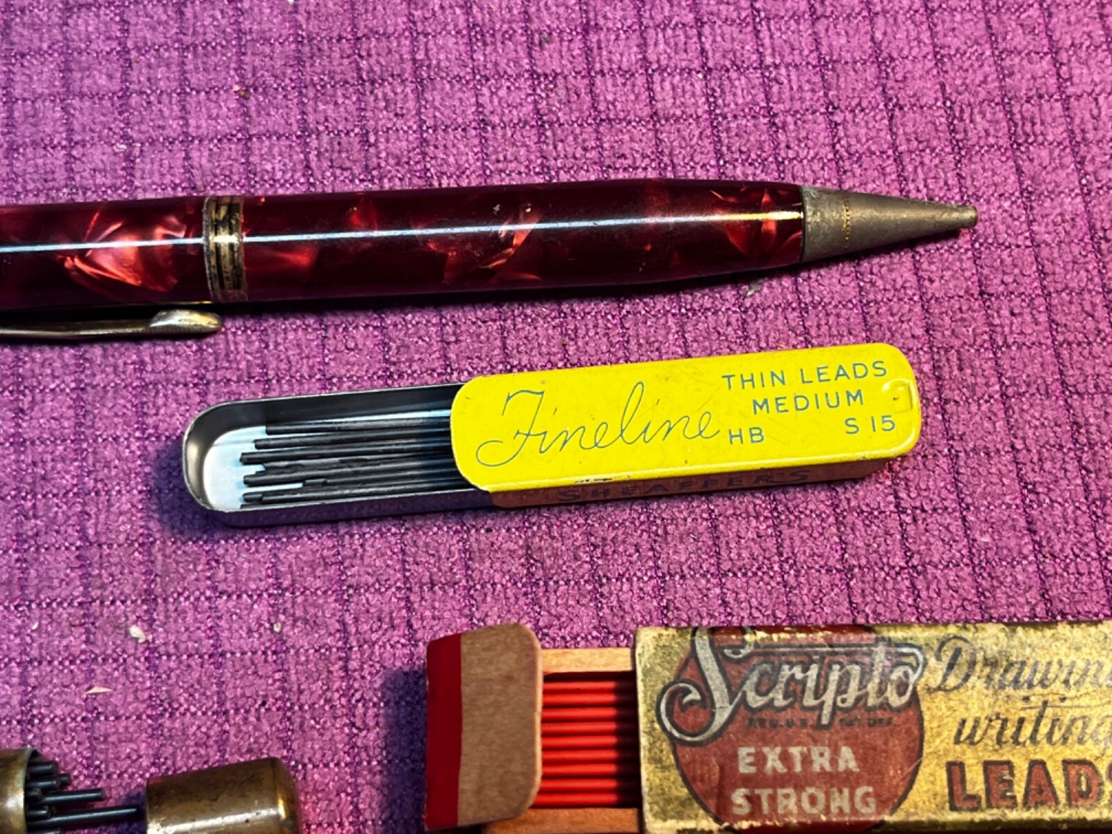 Vintage Lot of Assorted Leads, And Mechanical Pencil.