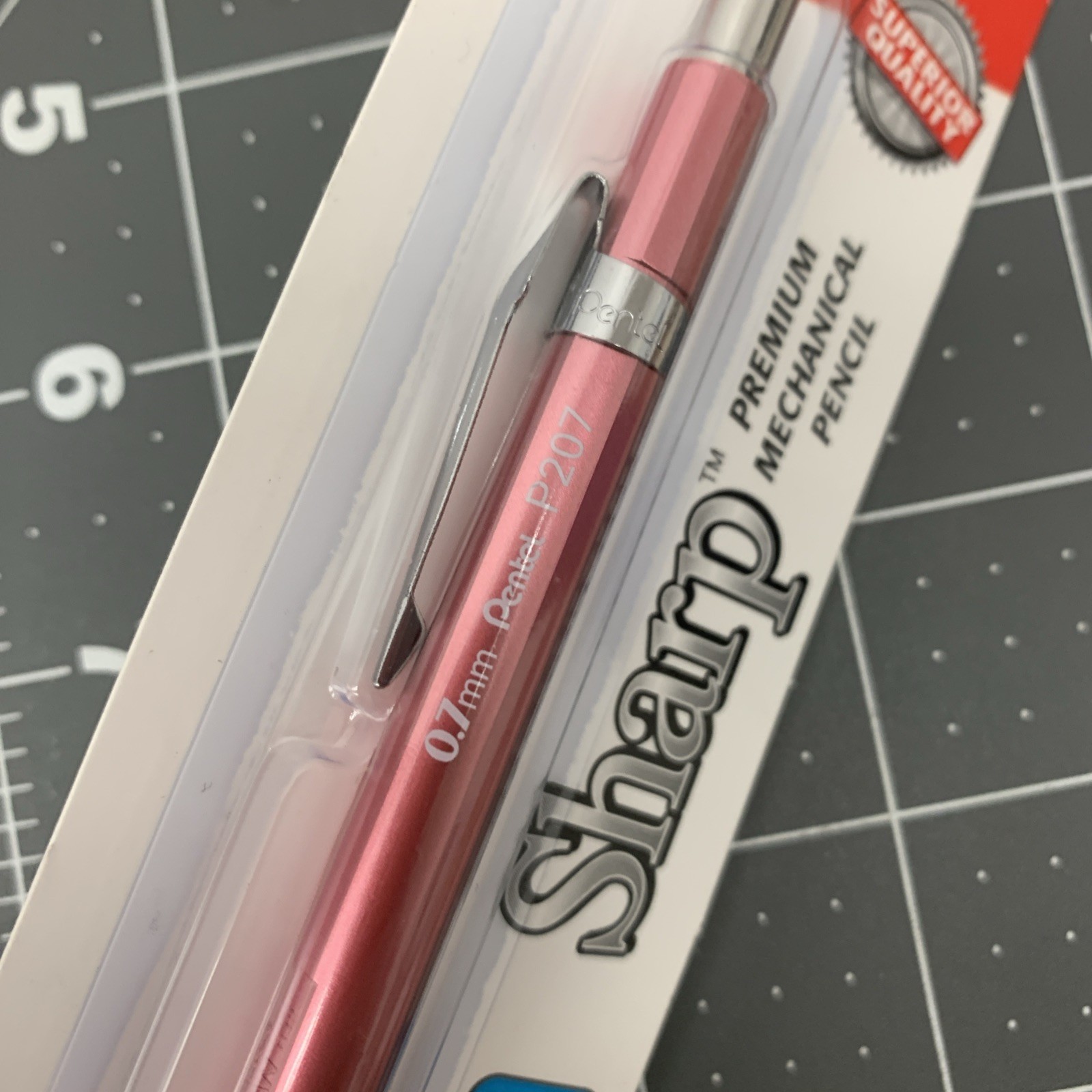 NEW Vintage Pentel P207 Sharp Mech Pencil 0.7mm Metallic Pink JAPAN NOS