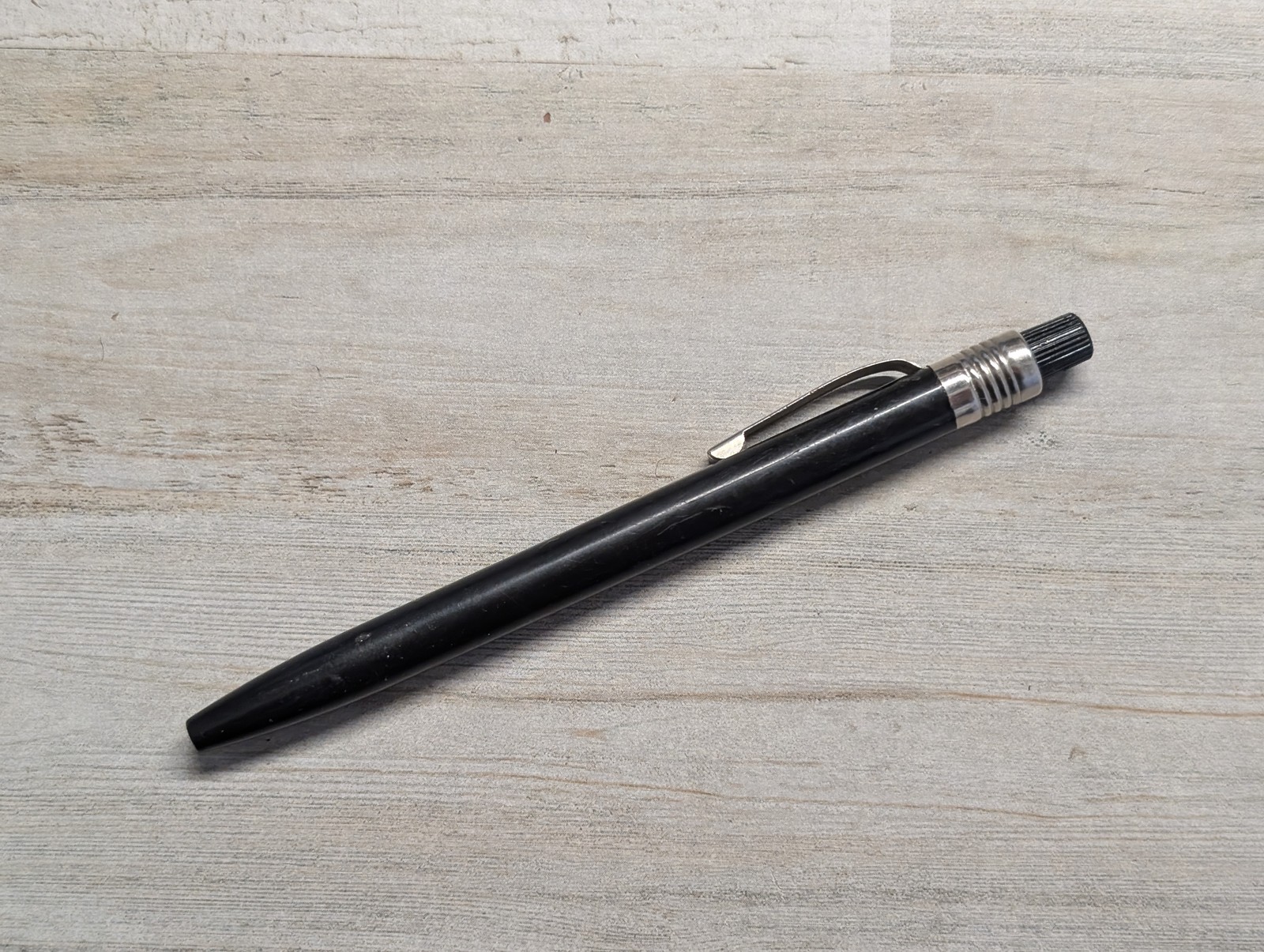 Vtg SKILCRAFT U.S. Government Black Mechanical Marker Wax Grease Pencil *READ*