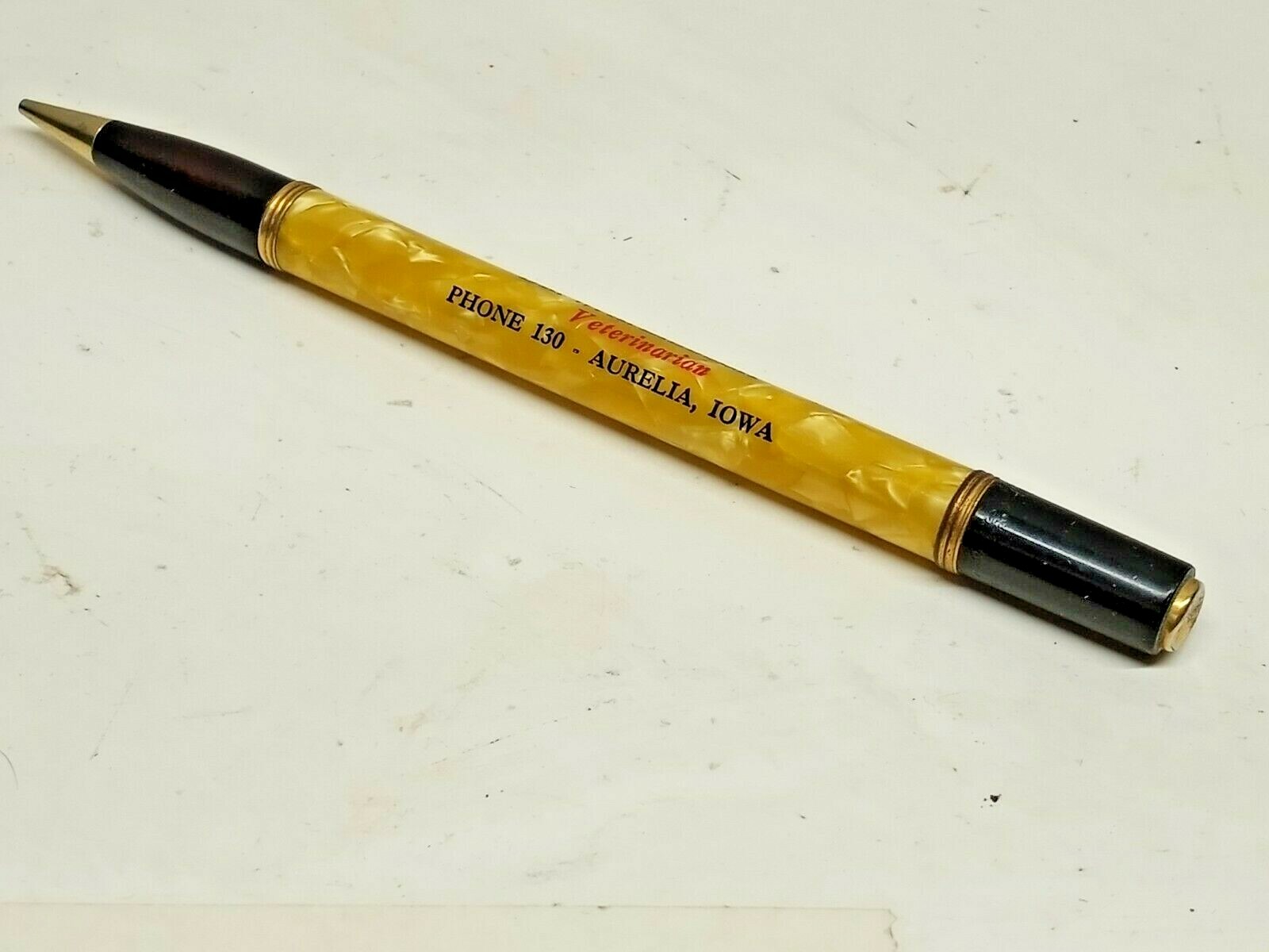 MARBLE MECHANICAL PENCIL DR W A LIEBSCH VETERINARIAN PH 130 AURELIA IA SCRIPTO