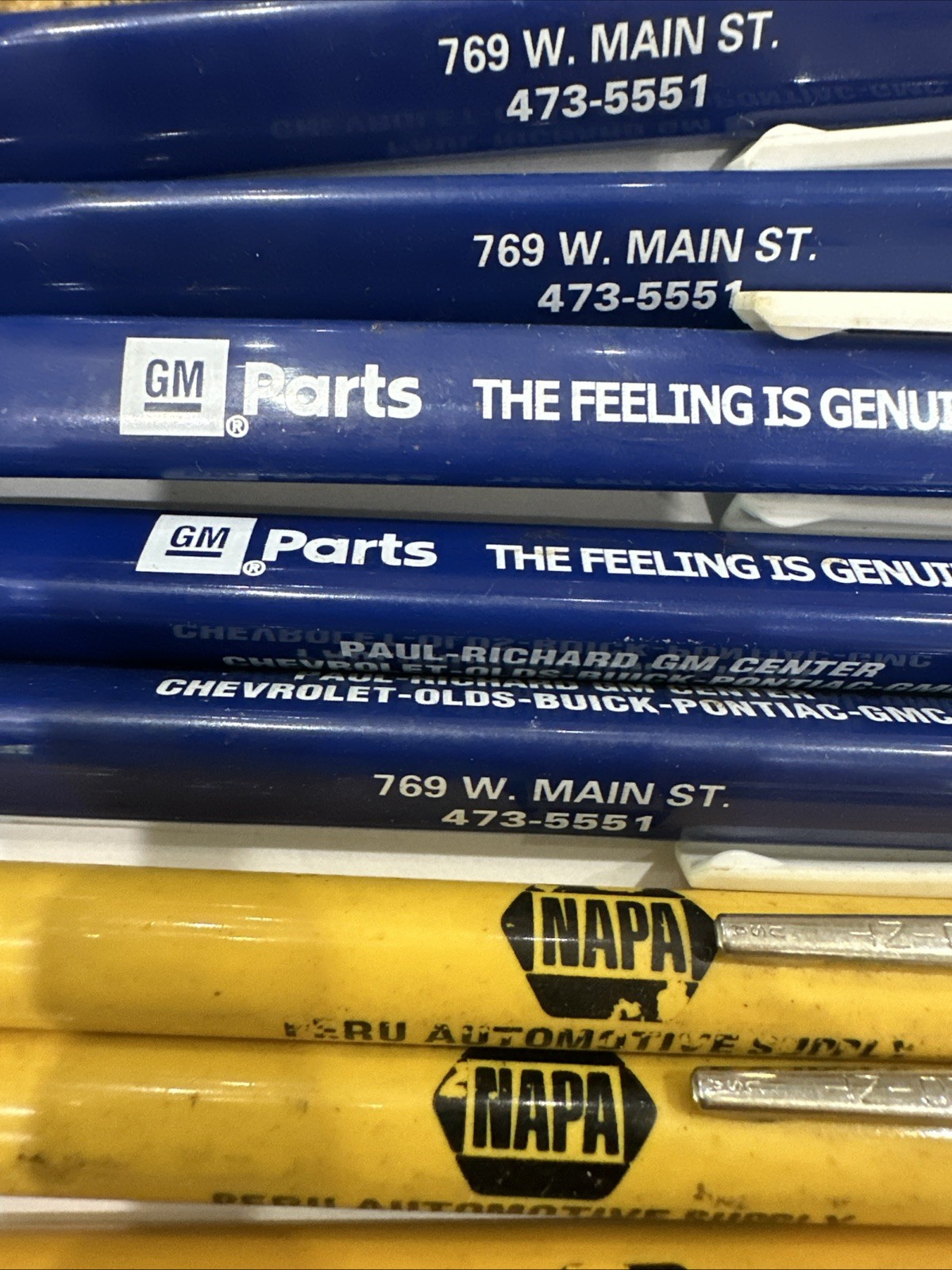 Autopoint Mechanical Pencils Oversize Advertisement Pens USA Elvis Pepsi Garland