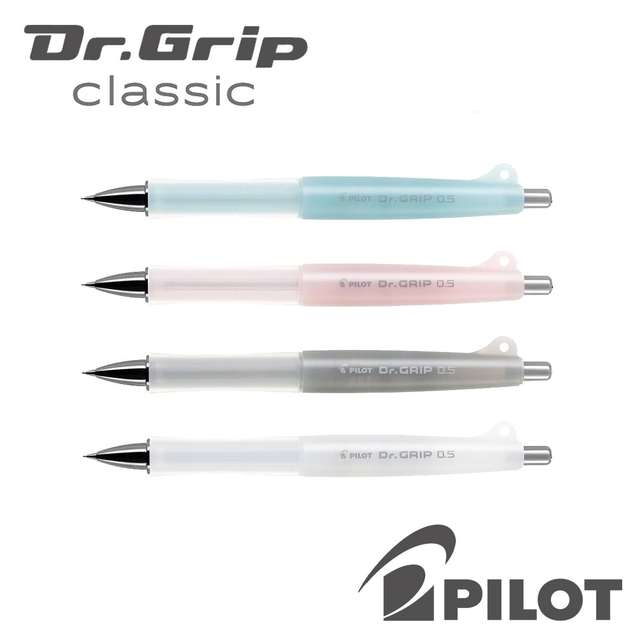 PILOT Dr. Grip Classic Ergonomical Design Mechanical Pencil 0.5mm Made in Japan