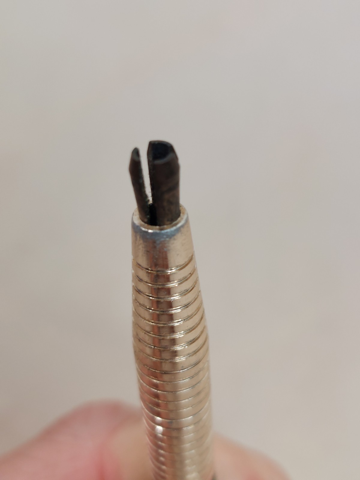 Vintage Drafting Mechanical Pencil Metal Grip HB 2H B Selector Retro Artist Tool