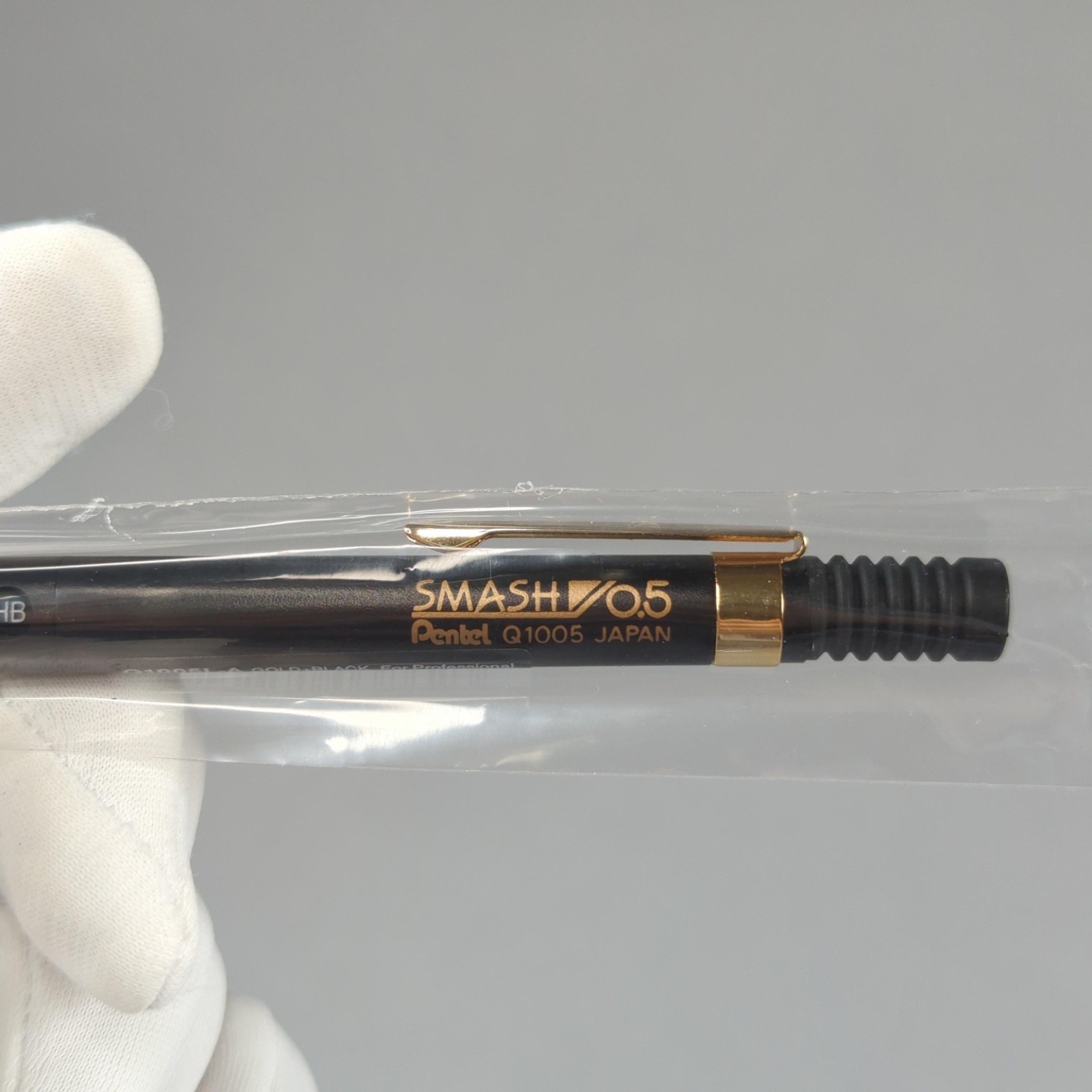 Pentel Smash Limited Edition Gold Black 0.5mm HB Mechanical Pencil Q1005L-A New