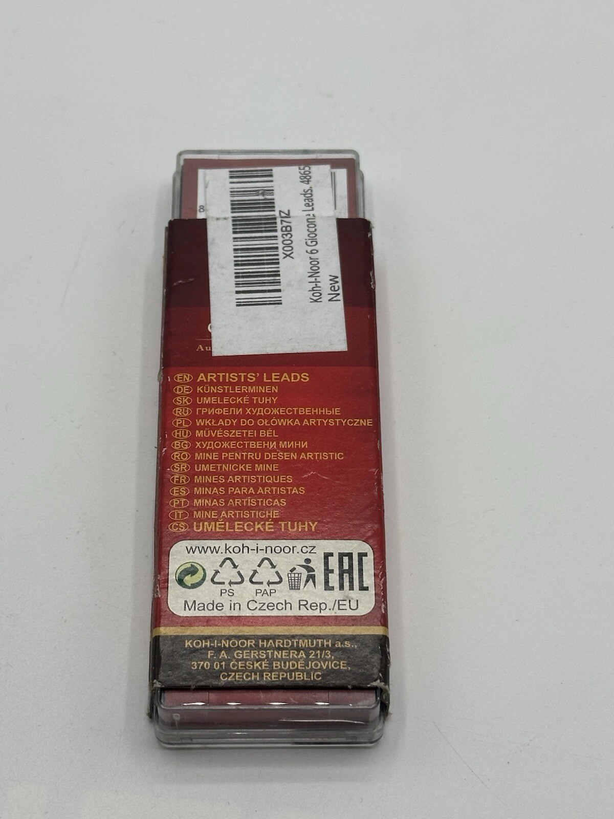 Authentic Koh-I-Noor 6 Gioconda 5.6 mm Graphite Leads 486502b009pk New