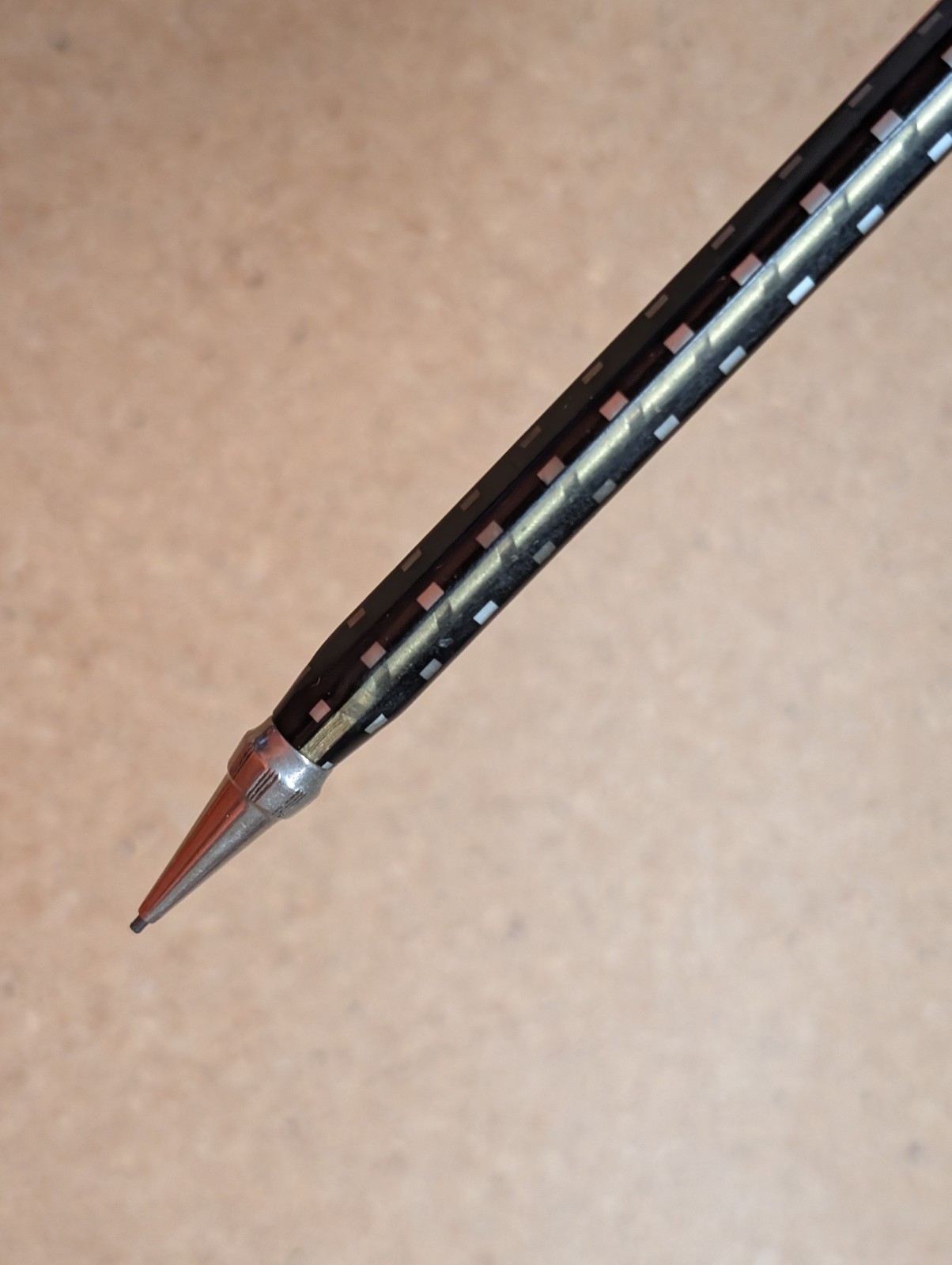 Wahl-Eversharp Square 4 Mechanical Pencil Twist Actuation Black White Squares