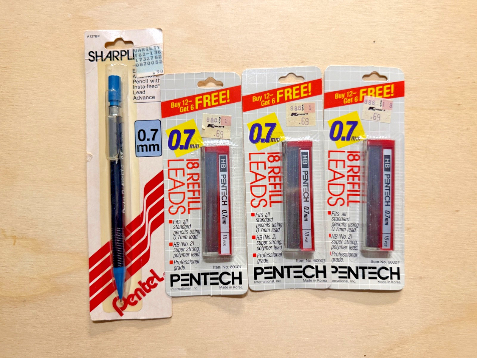 Vintage Pentel SharpLet-2 Mechanical Pencil 0.7mm HB NOS w/ 3 Lead Refills