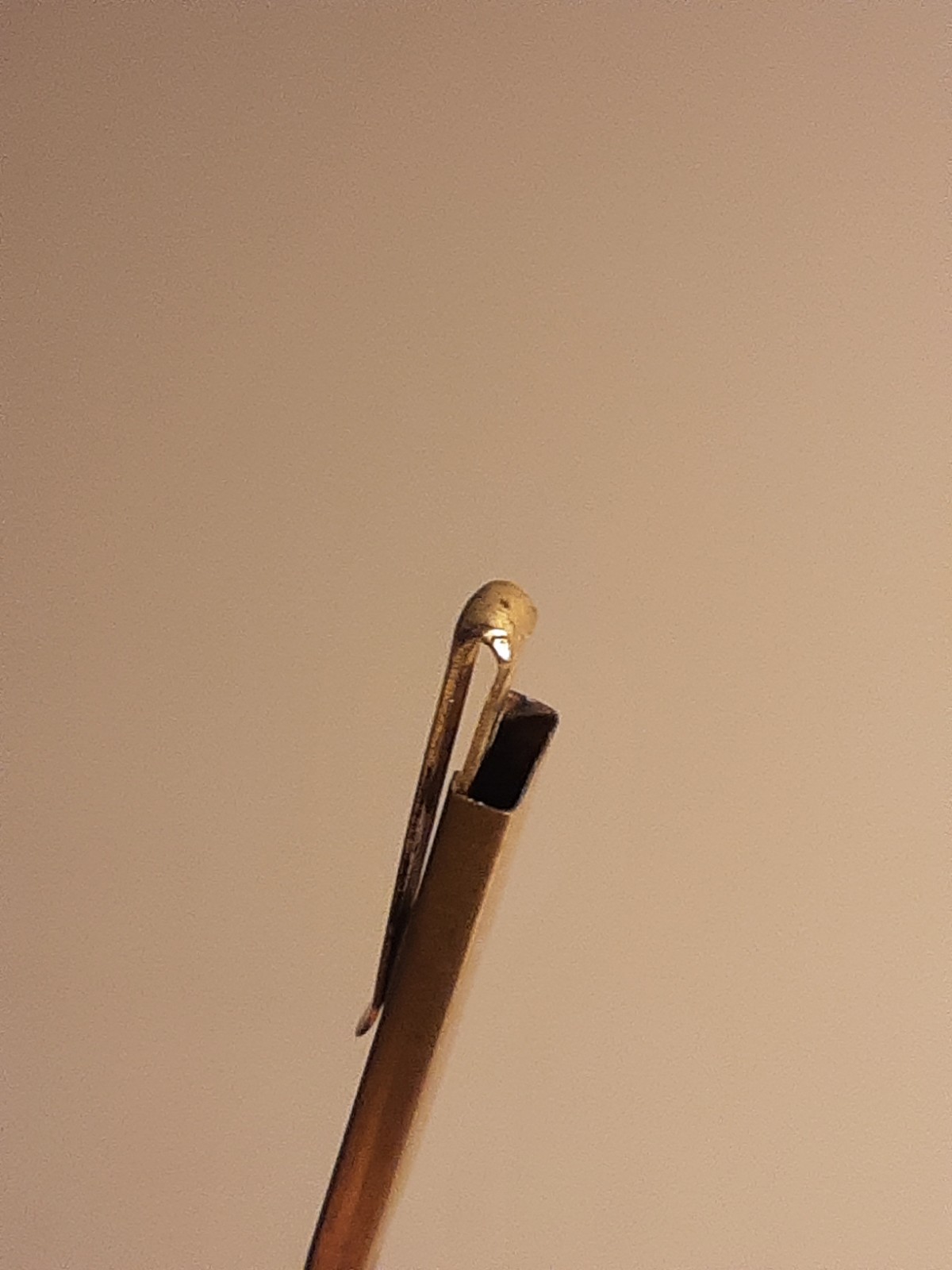 Vintage mechanical Slencil pencil / Gold color metal