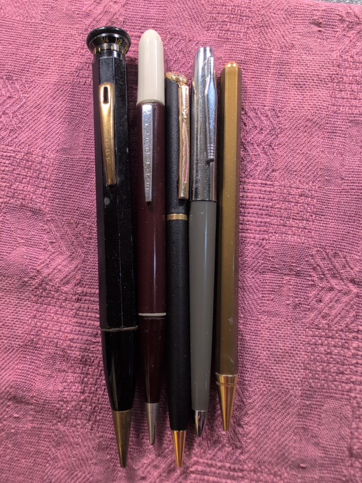 Vintage Mechanical Pencil Lot – Roller Rule – Durolite – Quill – Unbranded