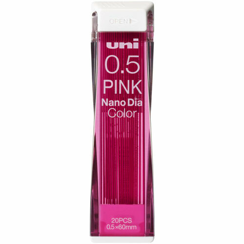 uni Nano Dia Mechanical Pencil Color Lead 0.5mm Pink