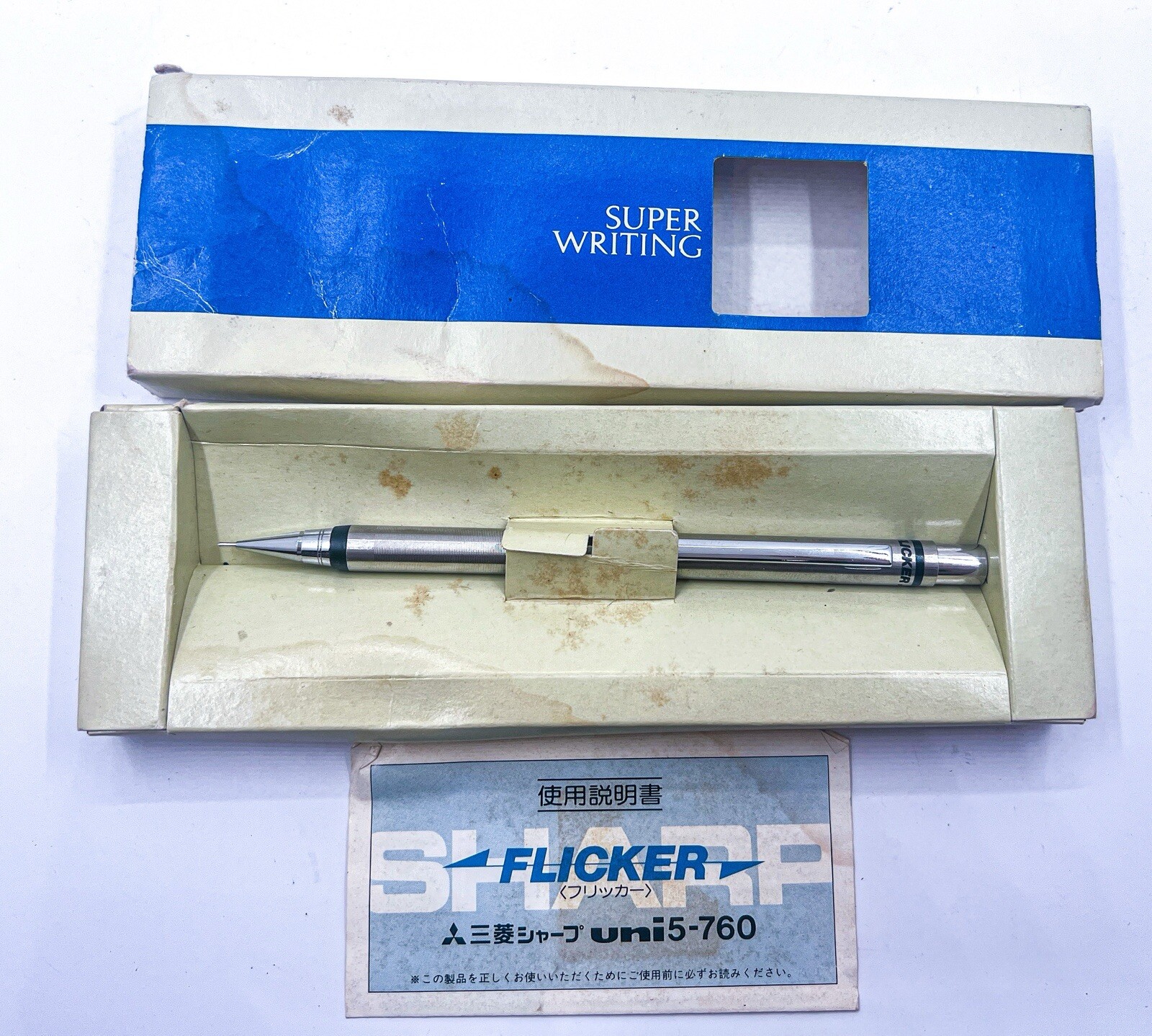 NOS vintage mitsubishi Uni flicker mechanical pencil 0.5mm Fully Functional