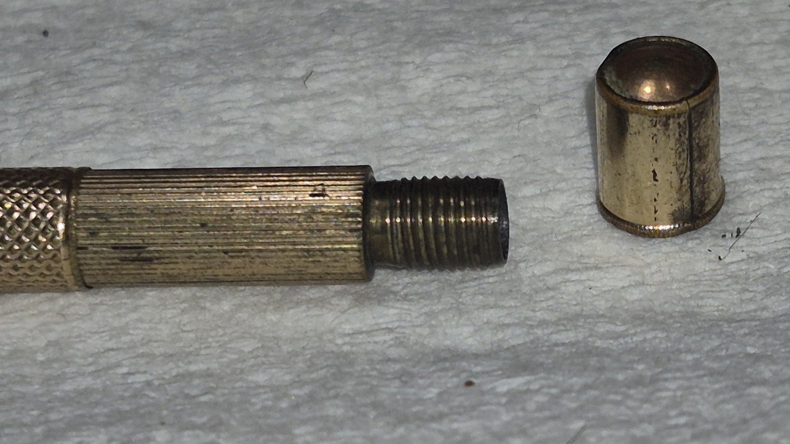 Unmarked Victorian Era Gold (Plated?) Extending Working Pencil in Original Box?